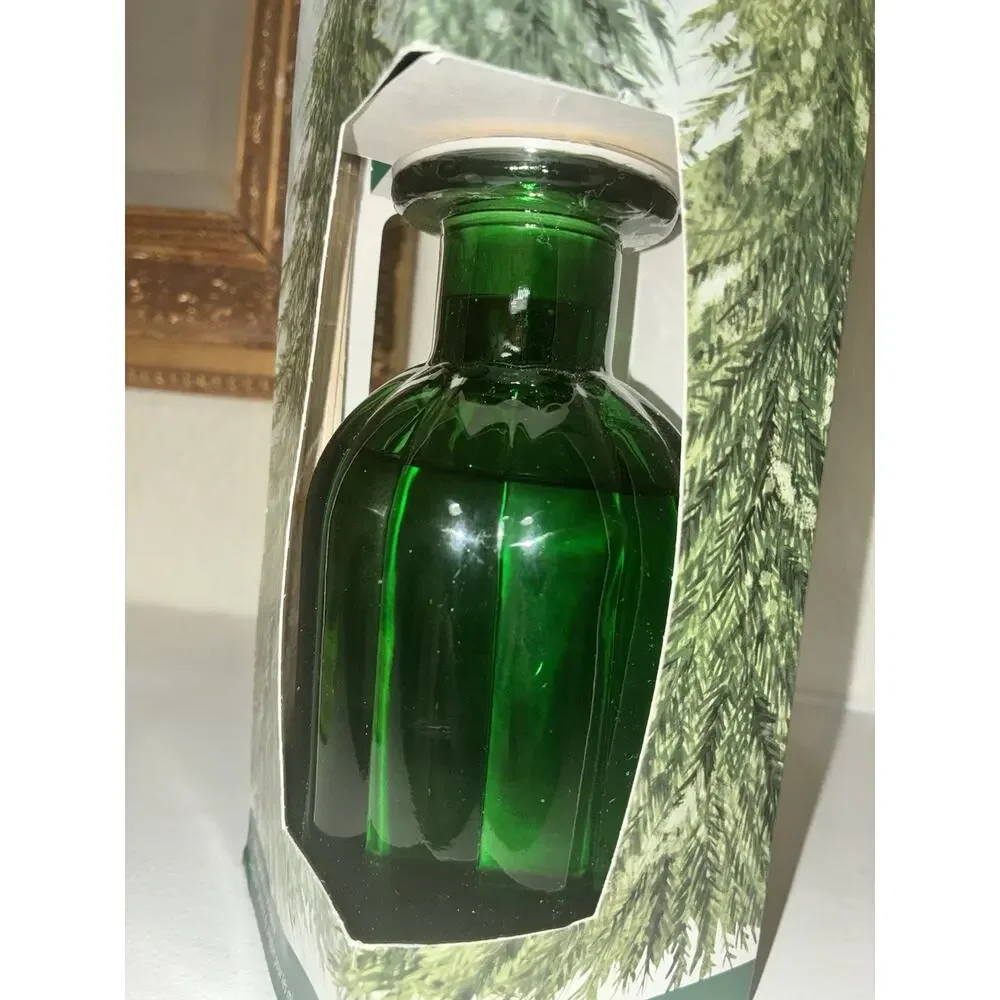 Pier 1 Imports Christmas Reed Diffuser Fresh Balsam New Green Glass